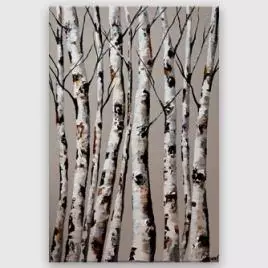 Prints painting - Birch Trees