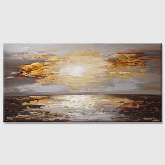 Landscape painting - Sunset