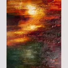 Abstract painting - Fire Within