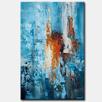 Abstract painting - The Golden Way