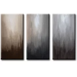 abstract painting - Three Shades of Gray