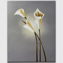 Floral painting - Three Lilies