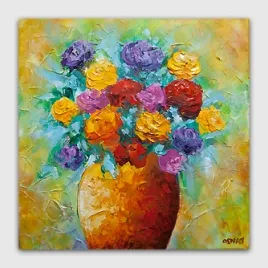 Floral painting - Happiness