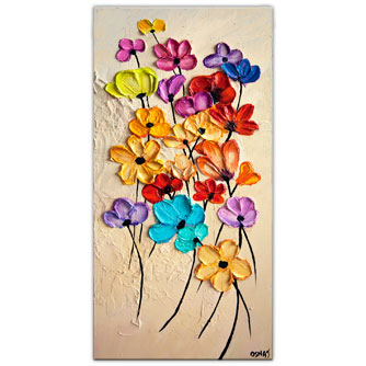 Floral painting - Thankful