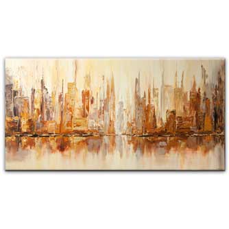 Cityscape painting - Gold City