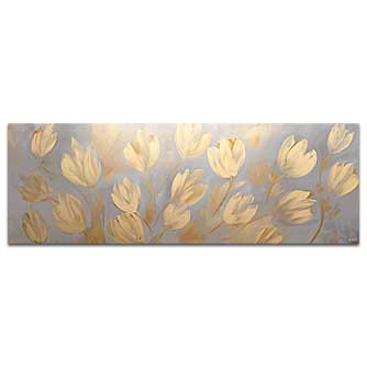 Floral painting - Yellow Tulips