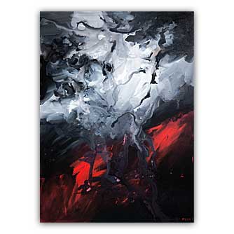 Abstract painting - Fire and Ice