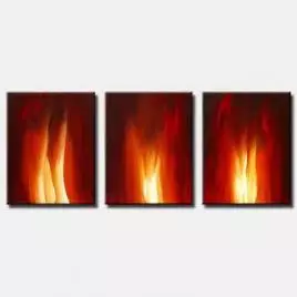 abstract painting - Fire Within