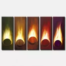 abstract painting - Playing with Fire
