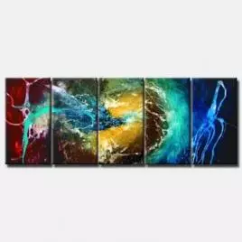 abstract painting - The Fifth Planet