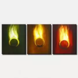 abstract painting - Rings of Fire