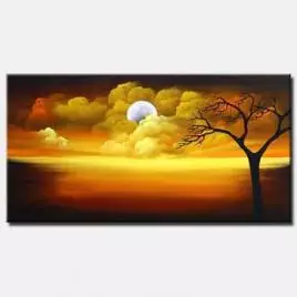 landscape painting - The Heavens Call to You But Your Eye Gazes Only to Earth