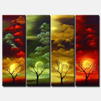 landscape painting - When Seasons Collide
