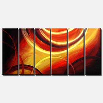 abstract painting - Chariots of Fire