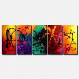 Abstract painting - When I Saw You at My Door