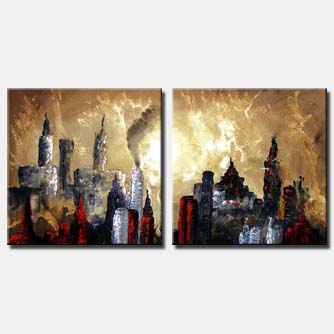 Cityscape painting - Down Town