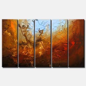 abstract painting - Riders of the Storm