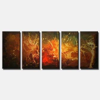 abstract painting - The Fire Stone
