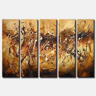 abstract painting - Caramel Nut