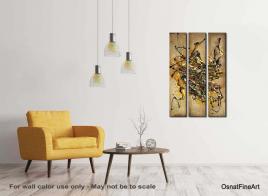 squiggle modern wall art, abstract painting