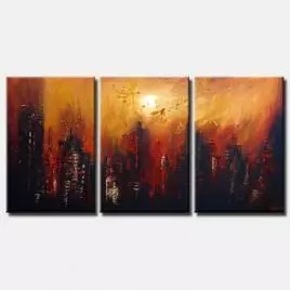 Cityscape painting - N.y.