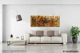 Abstract painting - Caramel Nut | Osnat Fine Art