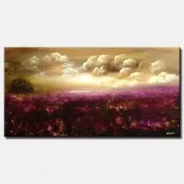 landscape painting - Fields of Lavender