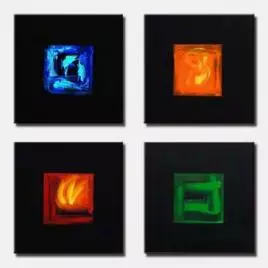 abstract painting - The Four Elements