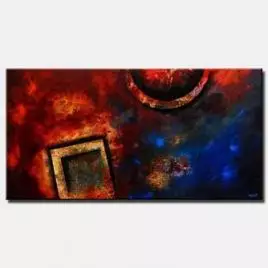 abstract painting - Red Dust