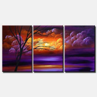 landscape painting - Purple Dawn