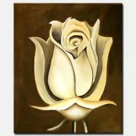 Floral painting - Ivory in Harmony