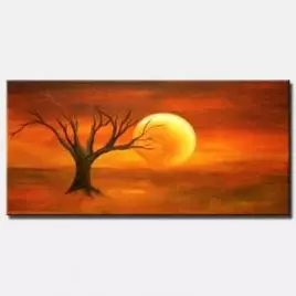 landscape painting - Touched by a Moon
