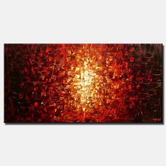 Abstract painting - Fire Within