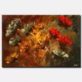 Floral painting - Stop to Smell the Roses