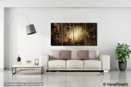 brown sage modern abstract painting