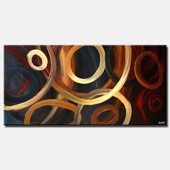 abstract painting - Going in Circles