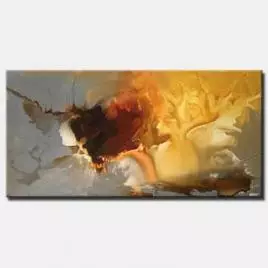 abstract painting - The Golden Deer