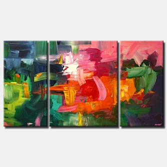 Abstract painting - The Lady With the Green Hat