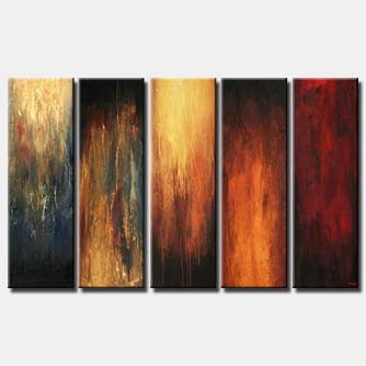 Abstract painting - The Five Commanders