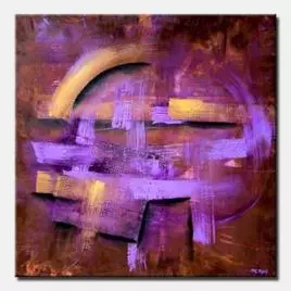 abstract painting - Lavander Sunset