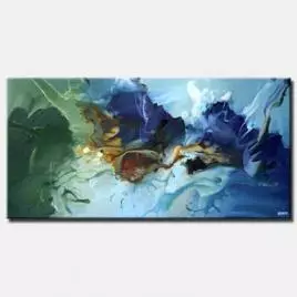 abstract painting - On Wings of Imagination