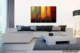 Abstract painting - Five | Osnat Fine Art