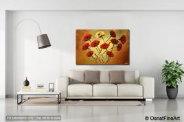 Floral painting - Loving Rose | Osnat Fine Art