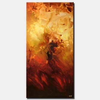 abstract painting - Fire Within