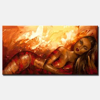 Portrait painting - Fire Within