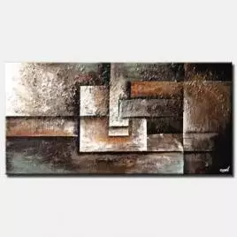 abstract painting - Bricks of Sand