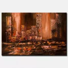 Cityscape painting - Rush Hour