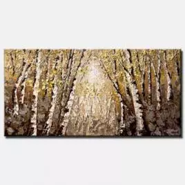 landscape painting - The Silver Forest