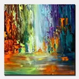 Cityscape painting - The Arrival