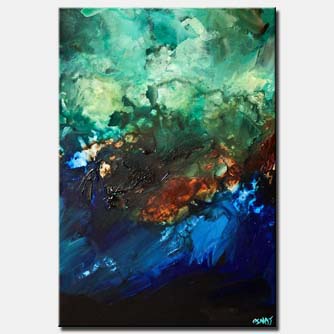 abstract painting - Blue